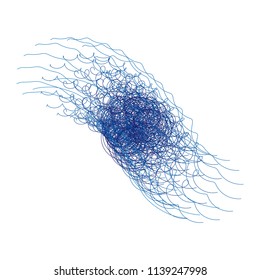 Abstract geometric mixed lines. Vector Illustration.