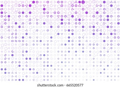 Abstract geometric mixed pattern, colorful & artistic for graphic design, catalog, textile or texture printing & background. Style of mosaic or tile. Vector illustration graphic.