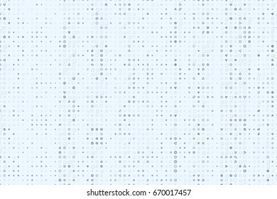 Abstract geometric mixed pattern, colorful & artistic for graphic design, catalog, textile or texture printing & background. Style of mosaic or tile. Vector illustration graphic.