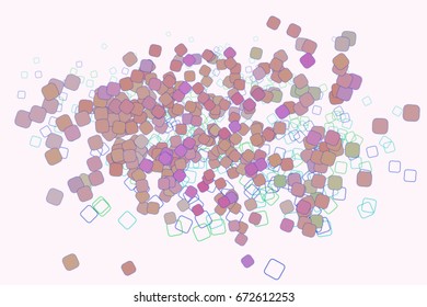 Abstract geometric mixed pattern, colorful & artistic for graphic design, catalog, textile or texture printing & background. Vector illustration graphic.