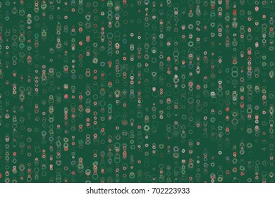 Abstract geometric mixed pattern, colorful & artistic for graphic design, catalog, textile or texture printing & background. Vector illustration graphic.