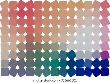 Abstract geometric mixed pattern, colorful & artistic for graphic design, catalog, textile or texture printing & background. Style of mosaic or tile. Vector illustration graphic.