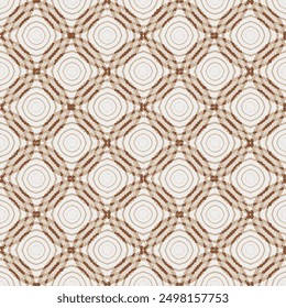 Abstract geometric modern 3D round pattern with textured background. seamless spring beige, brown theme circler patterns used for textile, tiles and backgrounds