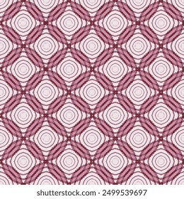 Abstract geometric modern 3D round pattern with textured background. seamless summer pink circler patterns used for textile, tiles and backgrounds