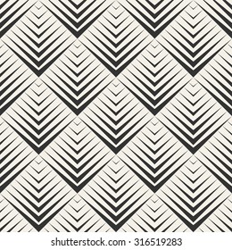 abstract geometric modern arrow vector seamless pattern monochrome endless texture use for wallpaper, web page, background, decoration,  design, paper, fabric