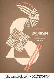 Abstract geometric modern asymmetric  design. Vector illustration