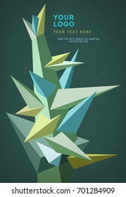 Abstract geometric modern asymmetric form design. Vector illustration