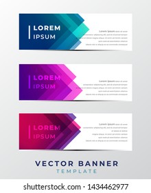 abstract geometric modern banner,colorful design set 