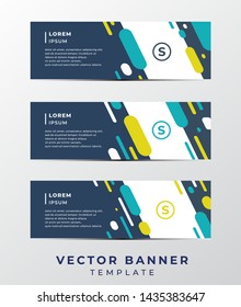 abstract geometric modern banner,colorful design set 