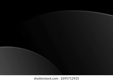 Abstract Geometric modern with Black curve background for template, poster, flyer design, wallpaper. Vector illustration