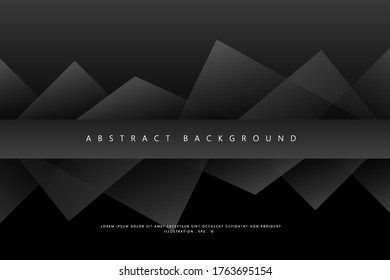 Abstrakte Geometrische, modern mit schwarz-grauem Hintergrund für Vorlage, Plakat, Flyer-Design. Vektorgrafik