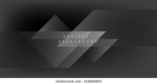 Abstract Geometric modern with Black triangle color background for template, poster, flyer design. Vector illustration