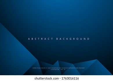 Abstract Geometric modern with Blue color background for template, poster, flyer design. Vector illustration