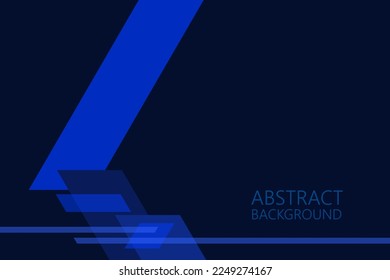 Resumen Geométrico moderno con fondo de color azul para plantilla, afiche, diseño de volante. Ilustración del vector