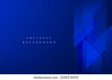 Abstract Geometric modern with Blue color background for template, poster, flyer design. Vector illustration