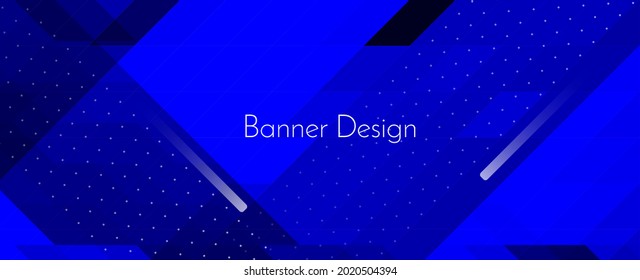 Abstract geometric modern blue decorative colorful design banner pattern background vector