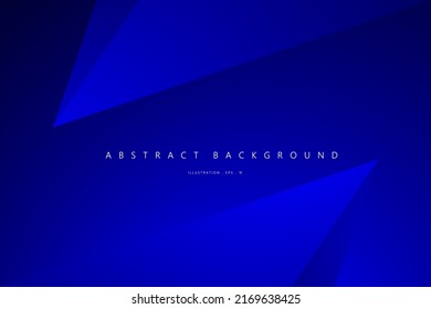 Abstract Geometric modern with Blue triangle color background for template, poster, flyer design. Vector illustration