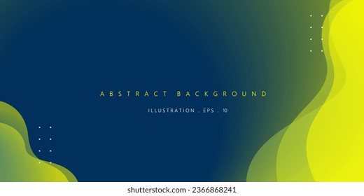 Abstract Geometric modern with Blue and yellow wave color background for template, banner, poster, flyer design. Vector illustration