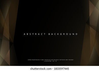 Abstract Geometric modern with Brown color background for template, poster, flyer design. Vector illustration