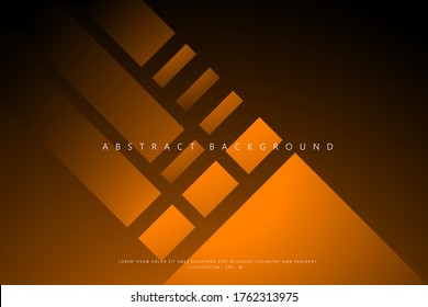 Abstract Geometric modern with Brown metallic color background for template, poster, flyer design. Vector illustration
