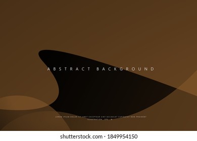 Abstract Geometric modern with Brown wave color background for template, poster, flyer design. Vector illustration