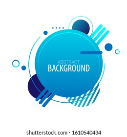 abstract geometric modern circles background. Minimal shape for website header, cover, calendar, and sticker.