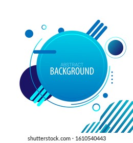 abstract geometric modern circles background. Minimal shape for website header, cover, calendar, and sticker.