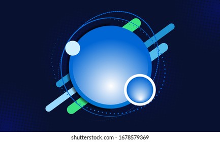 Abstract geometric modern circles background
