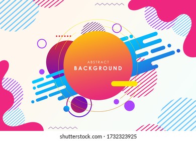 Resumen del fondo de los círculos geométricos modernos. Perfecto para Wallpaper. Uso para diseño moderno, portada, plantilla, decorado, folleto, folleto, cartel, fondo, tarjeta, página de inicio