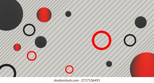 Fundo de círculos modernos geométricos abstratos. ilustração vetorial de fundo moderno eps 10