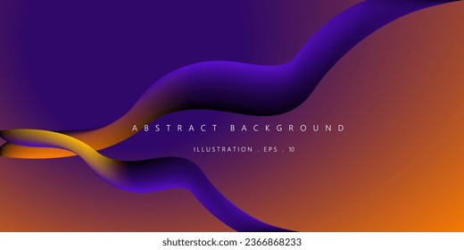 Abstract Geometric modern with Colorful gradient line wave background for template, banner, poster, flyer design. Vector illustration