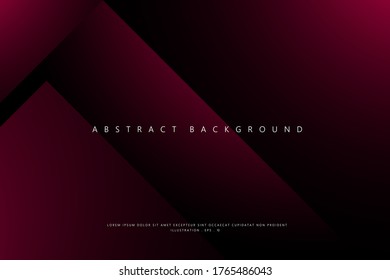 Abstract Geometric modern with Dark red and black color background for template, poster, flyer design. Vector illustration