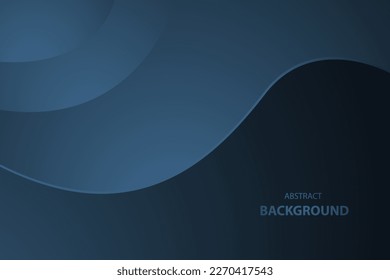 Abstract Geometric modern with darkblue wave color background for template, poster, flyer design. Vector illustration