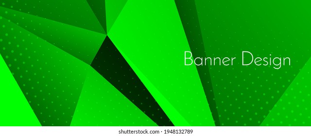 Abstrakter, geometrischer, moderner, dekorativer Banner-Hintergrund