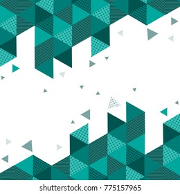 Abstract  geometric  modern  design with space on white background, vector illustration