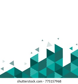Abstract  geometric  modern  design with space on white background, vector illustration