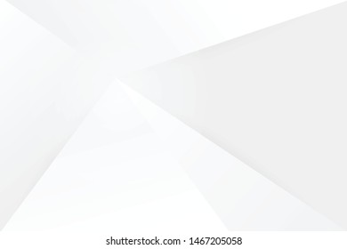 Abstract geometric modern design white and gray gradient background, vector Illustration