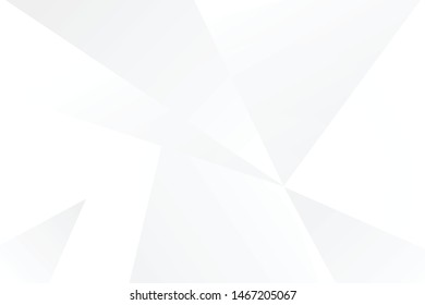 Abstract geometric modern design white and gray gradient background, vector Illustration