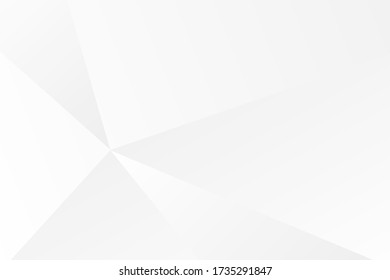 Abstract geometric modern design white and gray gradient background.