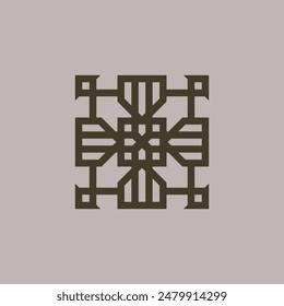 Abstract geometric modern and elegant luxury style design bussines logo design template