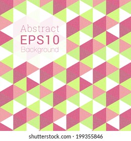 Abstract geometric modern EPS10 vector background for web site wallpaper, banner, brochure design, cover - white, green, pink version