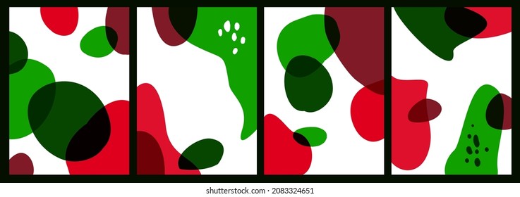 abstract geometric modern fluid shapes bright background, art textures set, vector illustration graphic