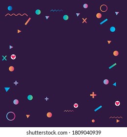 abstract geometric modern frame background vector.geometric background frame