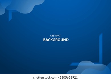 Abstract Geometric modern frame with Blue color background for template, poster, flyer design. Vector illustration