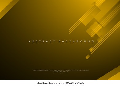 Abstract Geometric modern with Gold color background for template, poster, flyer design. Vector illustration