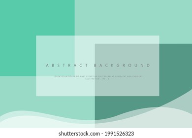 Abstract Geometric modern with Green combination color background for template, poster, flyer design. Vector illustration