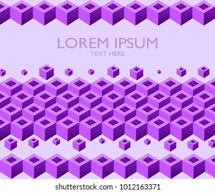 abstract geometric modern hexagonal purple color background. Vector illustrator