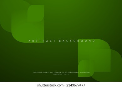 Abstract Geometric modern with Leaf Green color background for template, poster, flyer design. Vector illustration