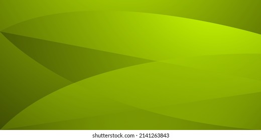 Resumen Geométrico moderno con fondo de color verde de la onda hoja para el diseño de plantilla, afiche, volante. Ilustración del vector