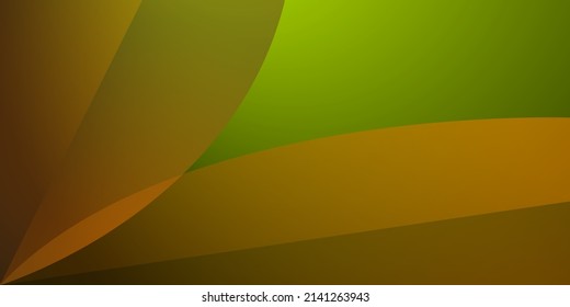 Abstract Geometric modern with Leaf wave Green color background for template, poster, flyer design. Vector illustration